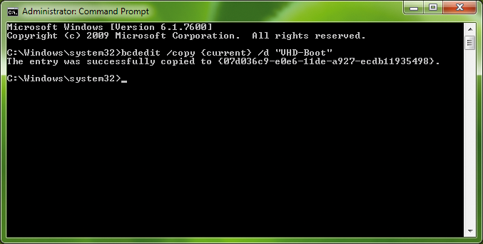 You can copy the existing boot configuration and add a new entry to the boot menu. You can copy the existing boot configuration and add a new entry to the boot menu.