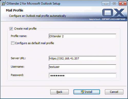 Outlook Oxtender 2.0 with the MAPI Connector supports genuine online operation with MS Outlook as a client on the Open-Xchange server. Outlook Oxtender 2.0 with the MAPI Connector supports genuine online operation with MS Outlook as a client on the Open-Xchange server.
