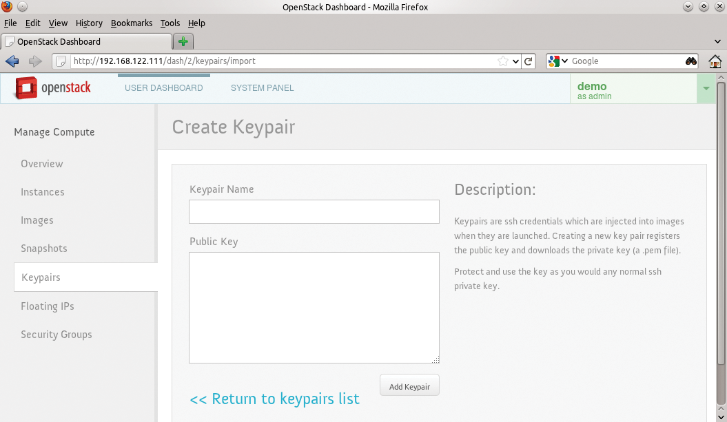 Key generation made simple in SUSE's Cloud. Key generation made simple in SUSE's Cloud.