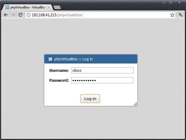Setting up user vbox. Setting up user vbox.