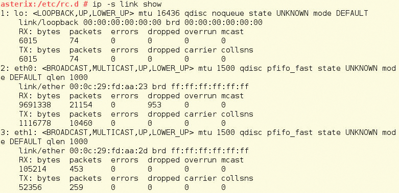 Link-layer information is displayed by ip with the link option. Link-layer information is displayed by ip with the link option.