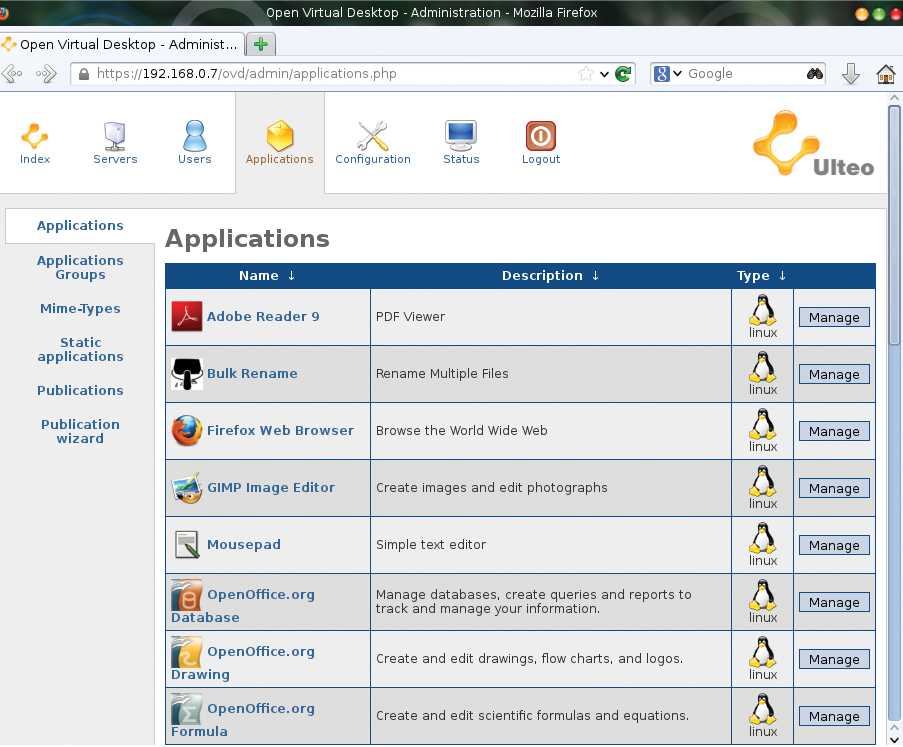 The application server hosting the respective applications published by the admin. The application server hosting the respective applications published by the admin.