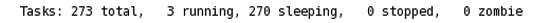 Second line of output from Top while running an application. Second line of output from Top while running an application.