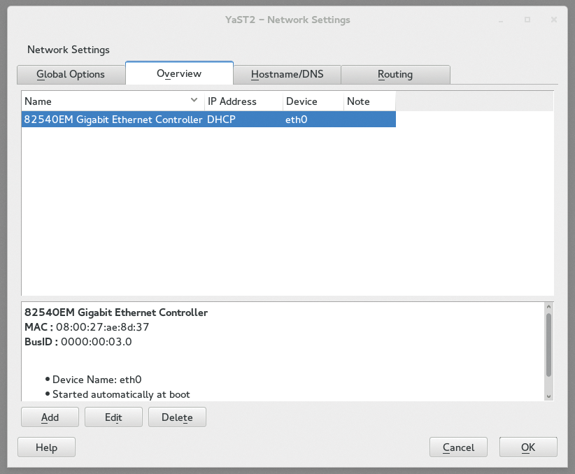 Although the network configuration looks like business as usual in YaST, a quick glance at the process table shows that … Although the network configuration looks like business as usual in YaST, a quick glance at the process table shows that …