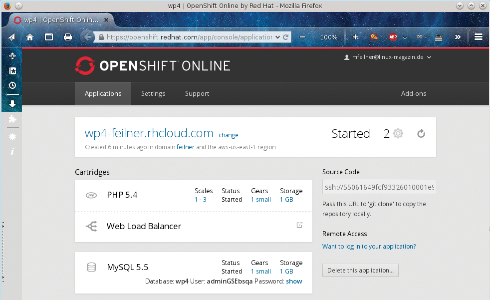 A new WordPress blog is up and running, says OpenShift … A new WordPress blog is up and running, says OpenShift …