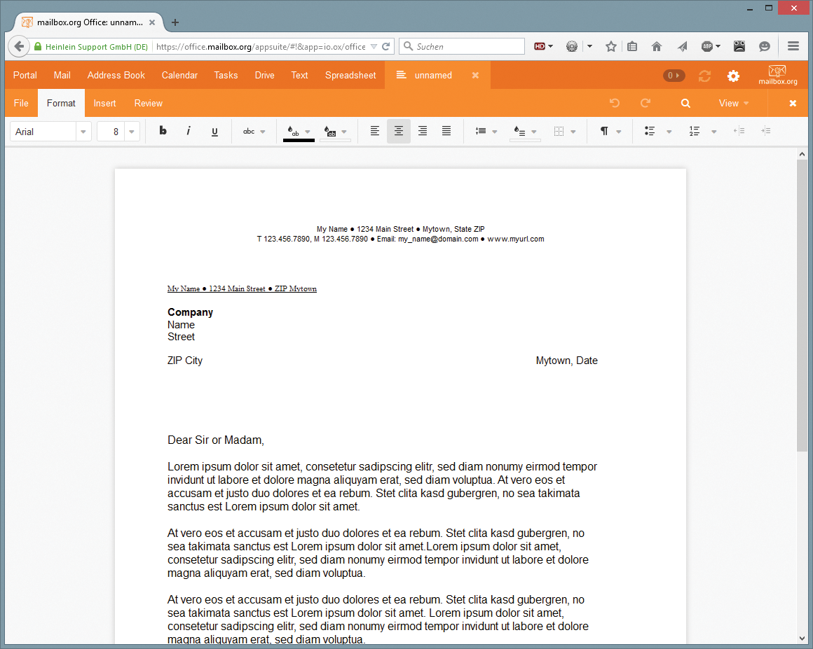 Along with its email function, Mailbox.org comes with a complete office suite with word processing, spreadsheet, and online storage. Along with its email function, Mailbox.org comes with a complete office suite with word processing, spreadsheet, and online storage.