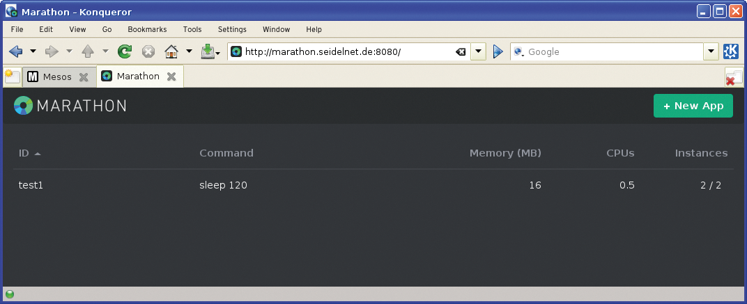 Marathon starts and manages other frameworks. Marathon starts and manages other frameworks.
