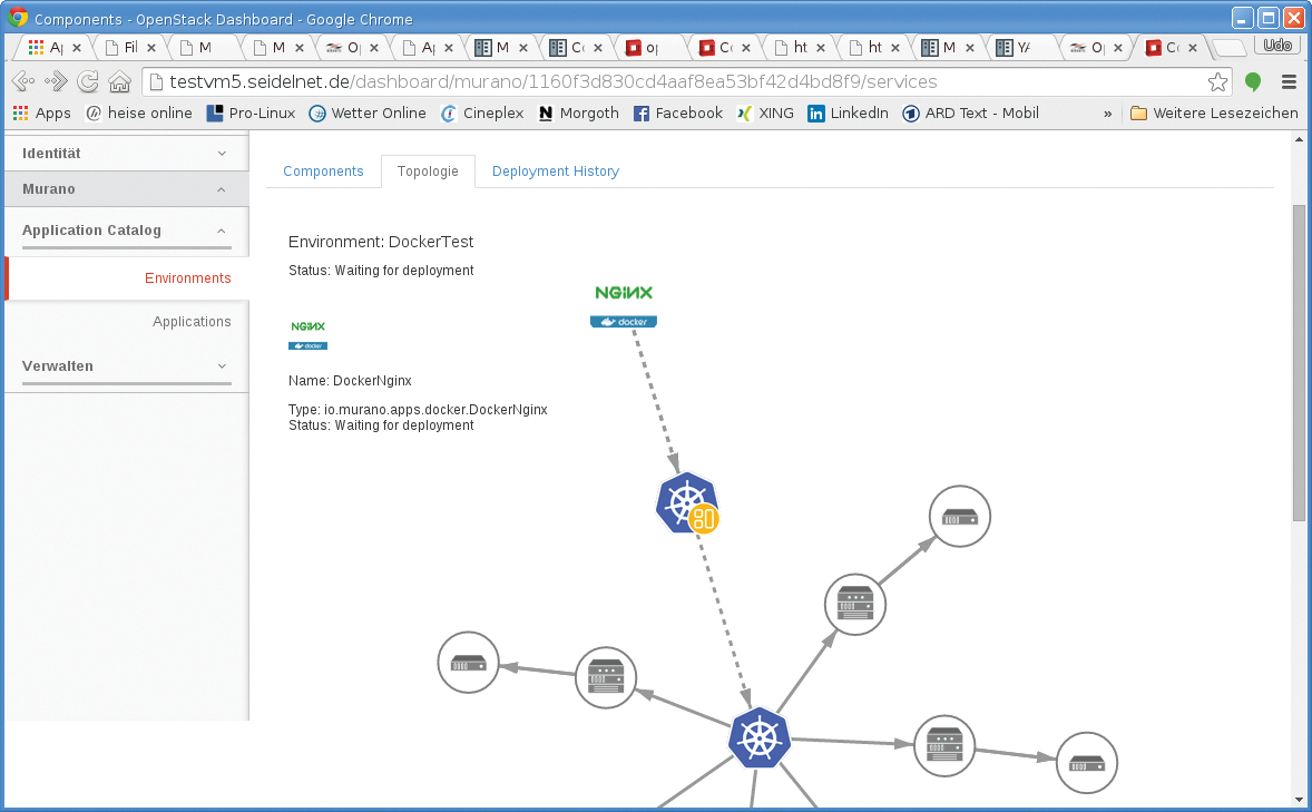 You can put together a complete environment in Murano with just a few mouse clicks – a complete web server with an underlying container infrastructure. You can put together a complete environment in Murano with just a few mouse clicks – a complete web server with an underlying container infrastructure.