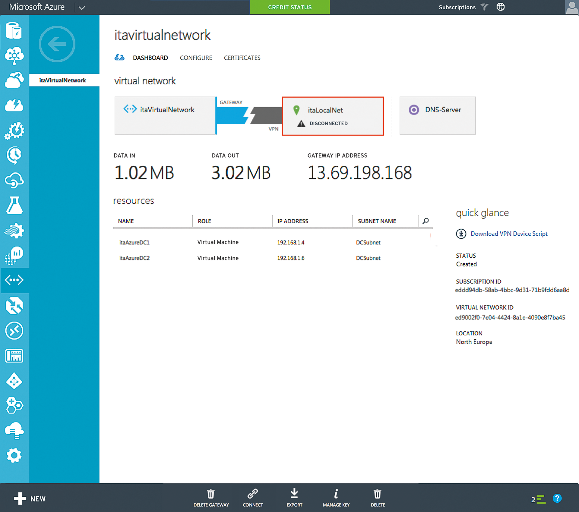 In the case of an interruption to the VPN connection, Azure automatically tests whether it can be recovered. In the case of an interruption to the VPN connection, Azure automatically tests whether it can be recovered.